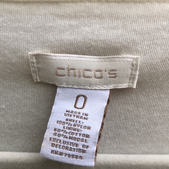 NWT! - CHICO’S Angled Mesh Tank Top - Ecru - Picture 4 of 7